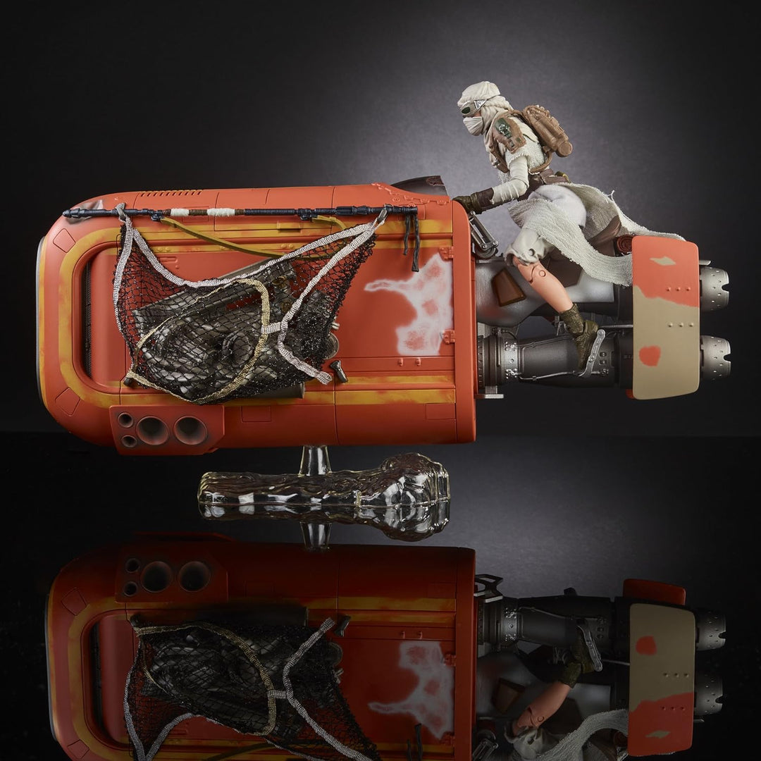 Star Wars The Black Series Rey 's Speeder (Jakku) und Figur
