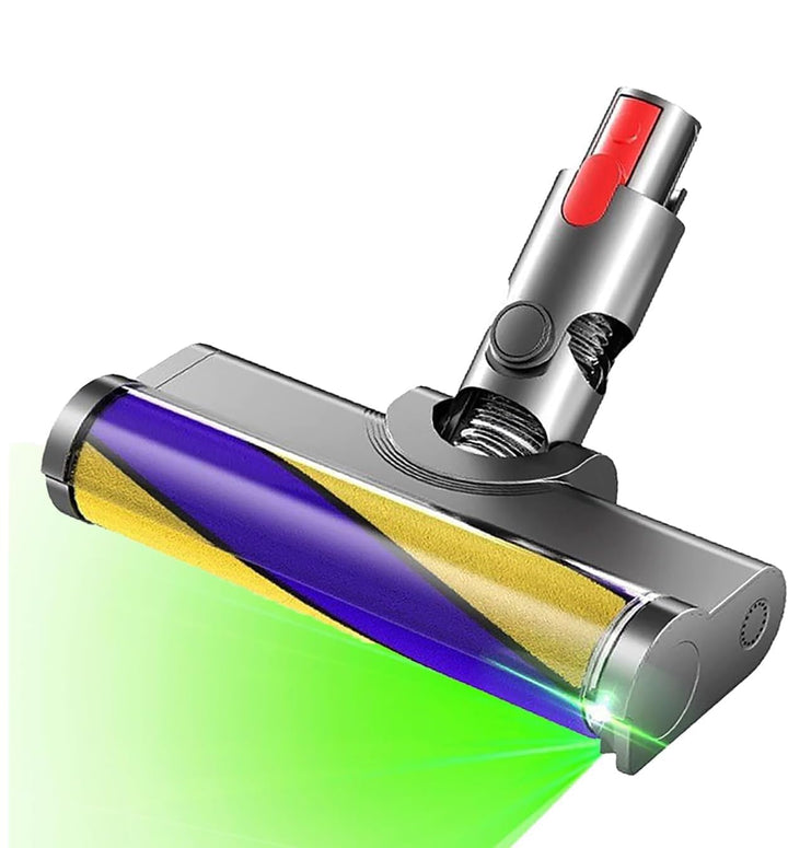 Softwalze Bodendüse Kompatibel mit Dyson V7 V8 V10 V11 V15 Staubsauger | Ersatzbürste mit LED | Stau