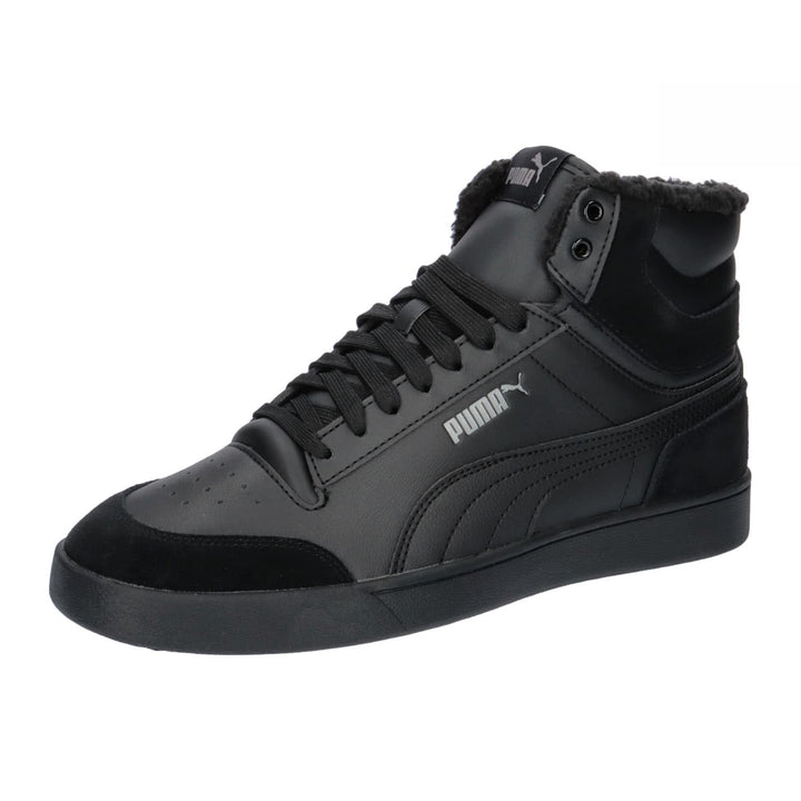 PUMA Unisex Shuffle Mid Fur Sneaker 37 EU Schwarz Puma Black Puma Black Steel Gray, 37 EU Schwarz Pu