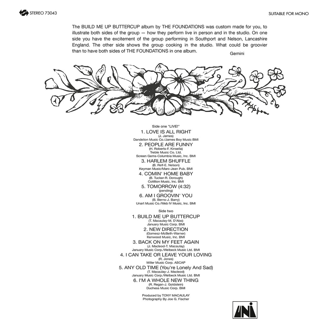 Build Me Up Buttercup, Vinyl