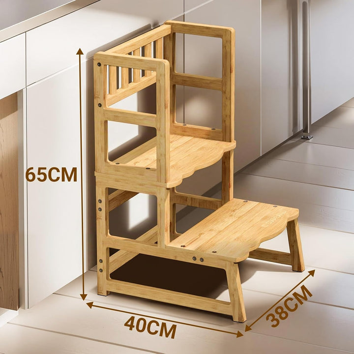 COSYLAND Lernturm ab 1 Jahr &amp; 2 Jahre – Montessori Lernturm für Kinder – Sicherer Learning Tower &amp; T