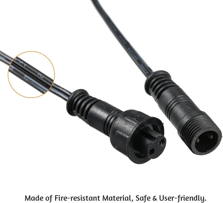 Verlängerungskabel 1M/2 Pin für Deckenspots,Einbauleuchten,Einbaustrahler Tomshine IP67 Wasserdicht(