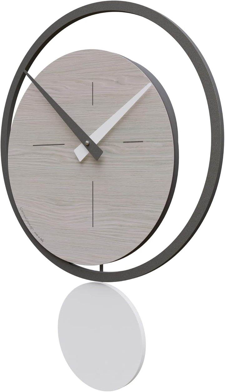 CalleaDesign - Eclipse Pendeluhr, Eiche Breeze, Eiche Breeze