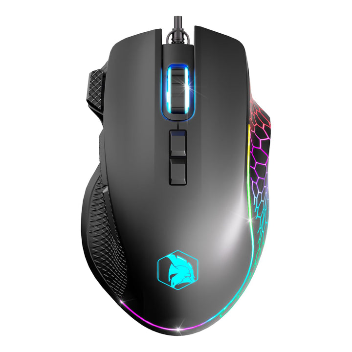 EMPIRE GAMING - W905 Gaming-Maus kabelgebunden – 12800 DPI 1000 Hz – RGB - Ergonomisch – PS4, PS5, X