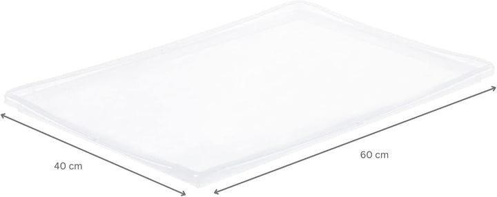 PROREGAL SuperSparSet 5x Auflagedeckel für transparente Eurobehälter BasicLine & LightLine | BxT 40x