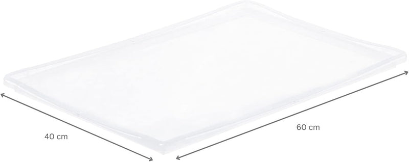 PROREGAL SuperSparSet 5x Auflagedeckel für transparente Eurobehälter BasicLine & LightLine | BxT 40x