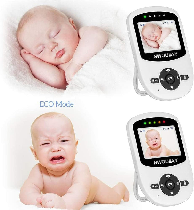 NWOUIIAY Baby Phone Baby Monitor 2.4 GHz Baby Kamera mit LCD Nachtsichtkamera HD Digital Video & Bid