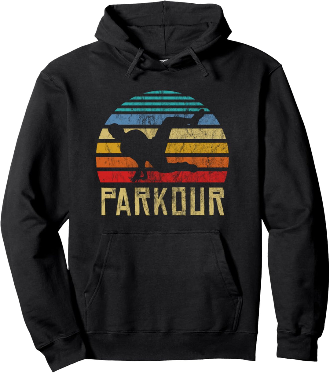 Parkour Freerunning Ninja Sport Retro Vintage Design Outfit Pullover Hoodie