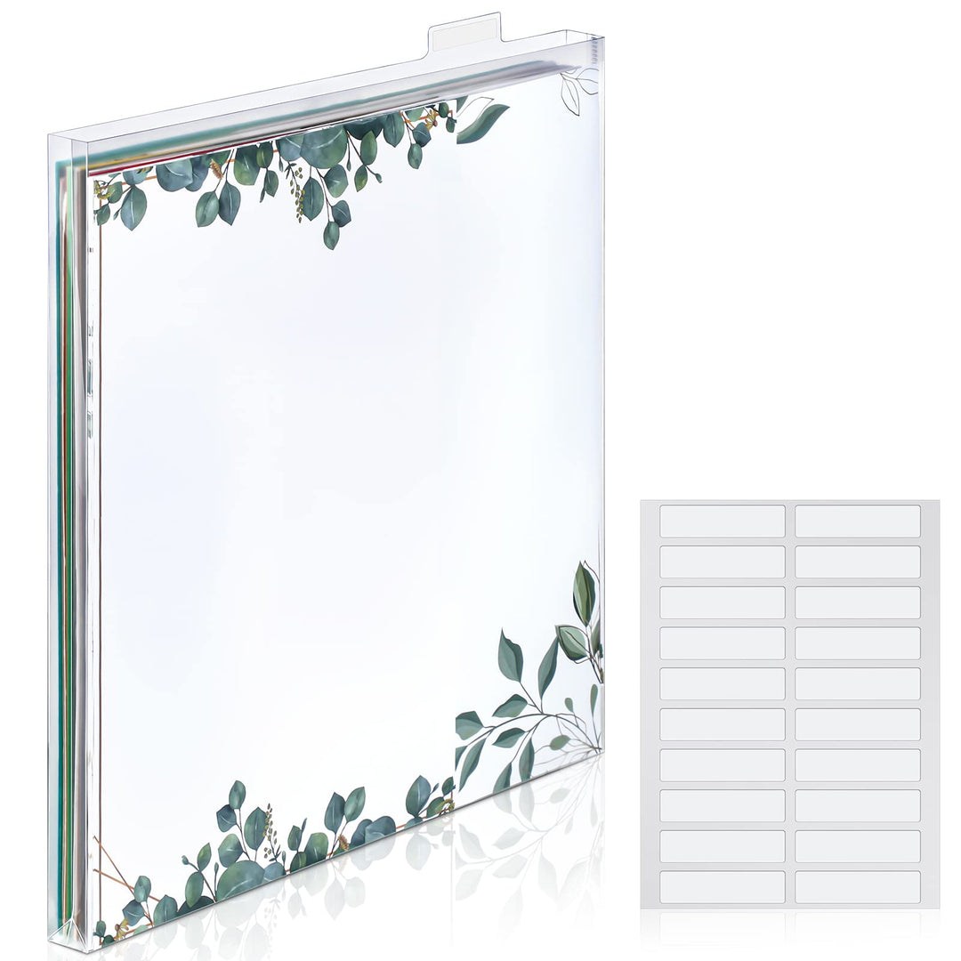 Scrapbook-Papier-Aufbewahrungs-Organizer, transparent, Kunststoff-Papierhalter mit anpassbaren Regis