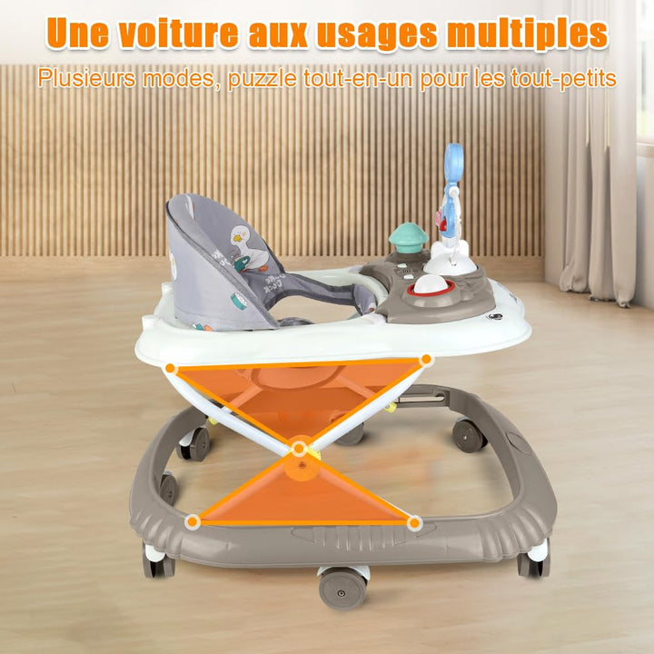 Lauflernhilfe für Babys, Jungen, Mädchen, skalierbar, 2-in-1, multifunktional, ein rücksichtsvoller