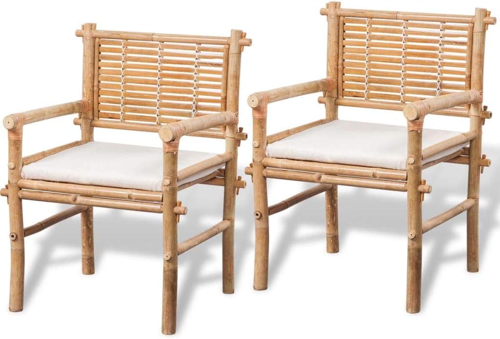 Festnight Bistro-Set mit Beistelltisch und Sitzkissen Gartentisch Set Garten Essgruppe | 1 Tisch+ 2