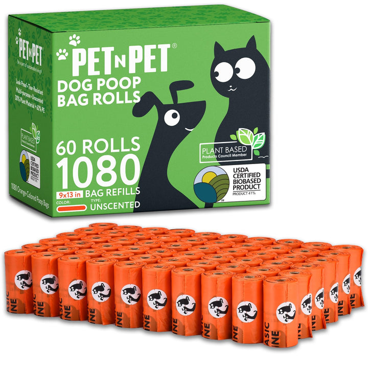 PET N PET Hundekotbeutel und Abfallbeutel USDA-zertifiziert 38% biobasierte Kotbeutel für Hunde 1080