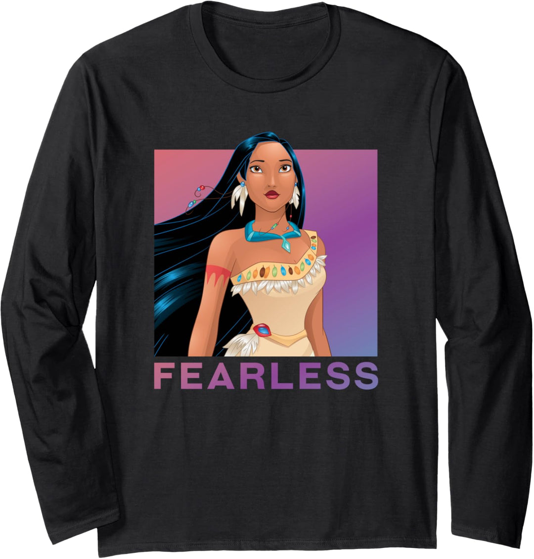 Disney Princess Pocahontas FEARLESS Purple Ombre Langarmshirt