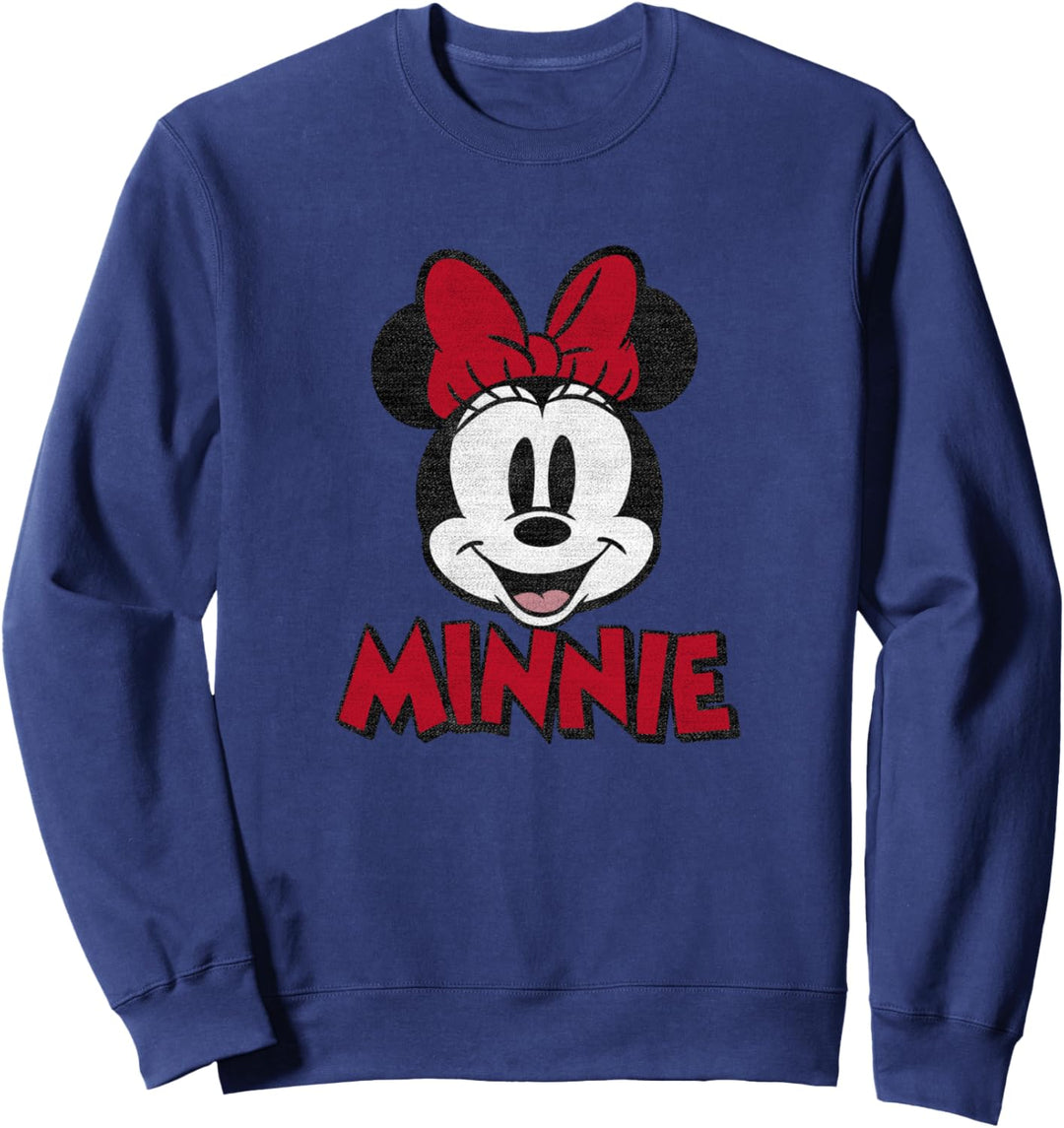 Disney Mickey And Friends Minnie Mouse Classic Distressed Sweatshirt