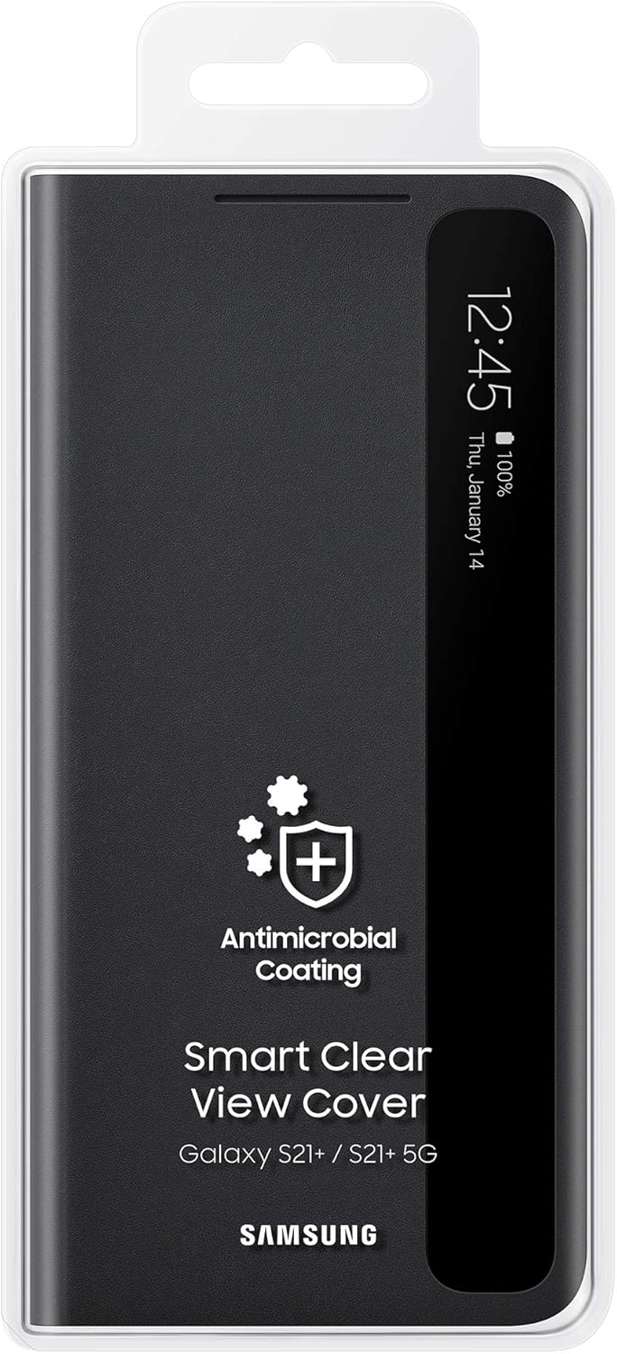 Samsung Clear View Smartphone Cover EF-ZG996 für Galaxy S21+ 5G Flip Cover, Handy-Hülle, extra-dünn,