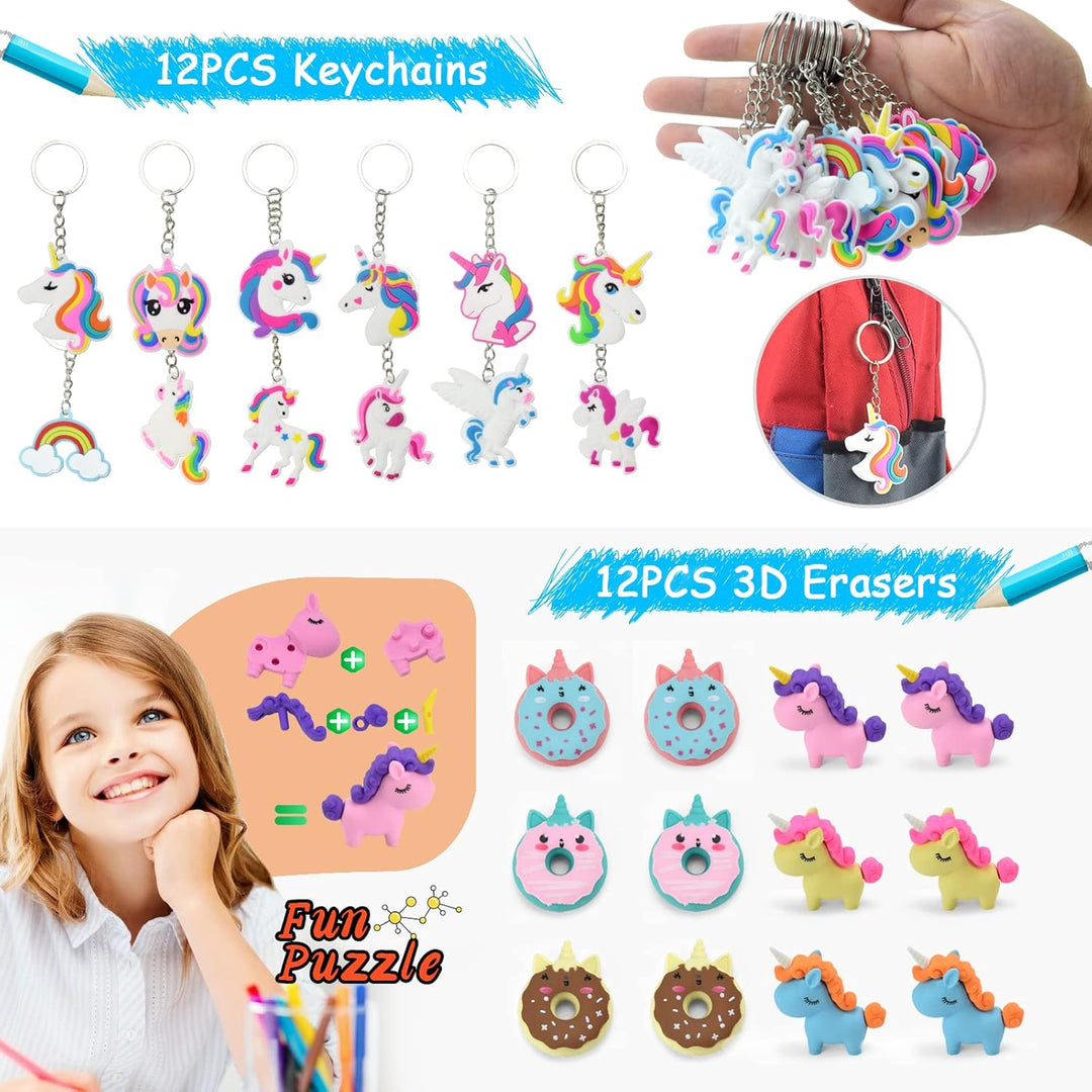 120 Stück Einhorn Mitgebsel Kindergeburtstag Mädchen - Einhorn Party Kindergeburtstag Gastgeschenke