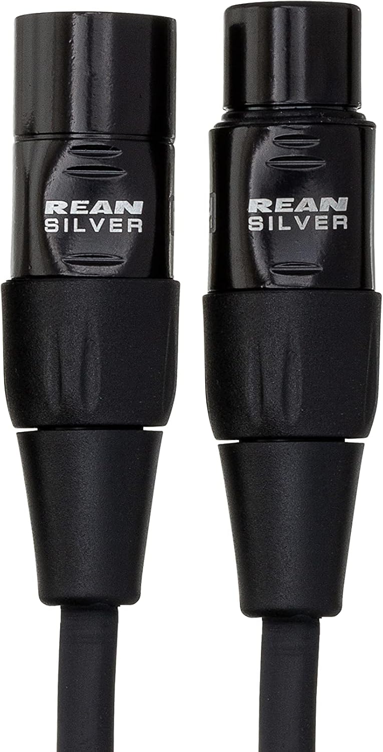 Hosa HMIC-005 REAN XLR3F to XLR3M Pro Microphone Cable, 5 Feet (30cm), 5 Feet