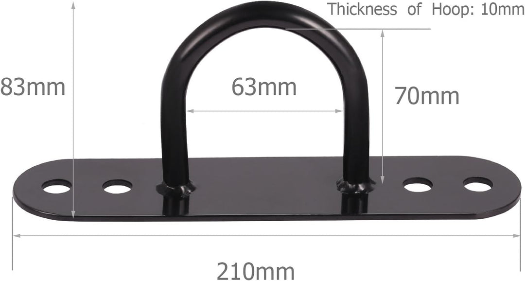 KYLIN SPORT Battle Rope Wand / Deckenhalterung Anker Bracket Hook für Suspension Straps Crossfit Gym