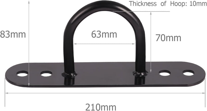 KYLIN SPORT Battle Rope Wand / Deckenhalterung Anker Bracket Hook für Suspension Straps Crossfit Gym