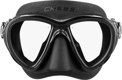 Cressi Unisex-Adult Quantum + Itaca Ultra Dry Combo Schnorcheln Set Einheitsgrösse Schwarz/Schwarz,