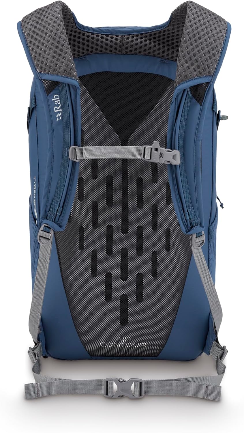 Rab Tygen Rucksack, leicht, atmungsaktiv, Tagesrucksack für Reisen, Wandern und Pendeln Tempest Blue