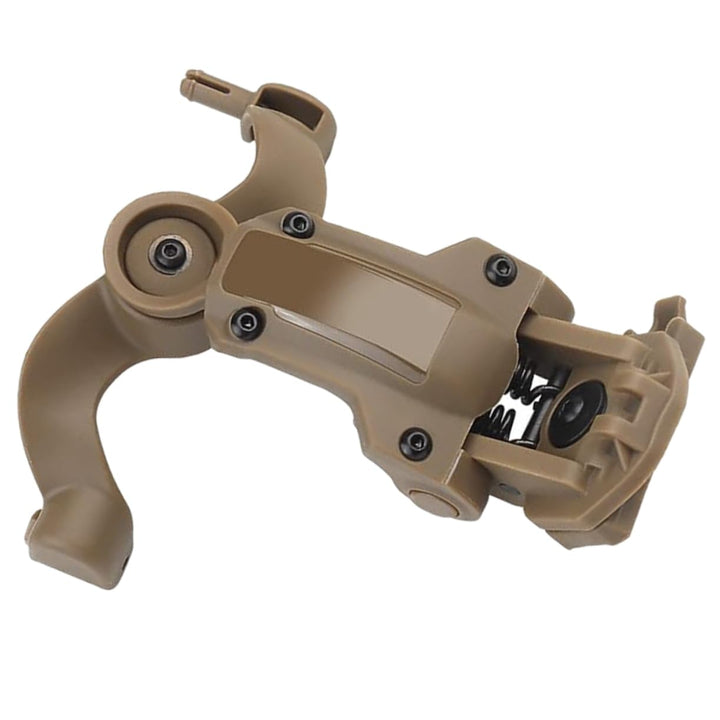 BESPORTBLE Taktischer Kopfhörerhalter aus Nylon mit Abnehmbarem Helm Anschluss und Einfachem Staurau