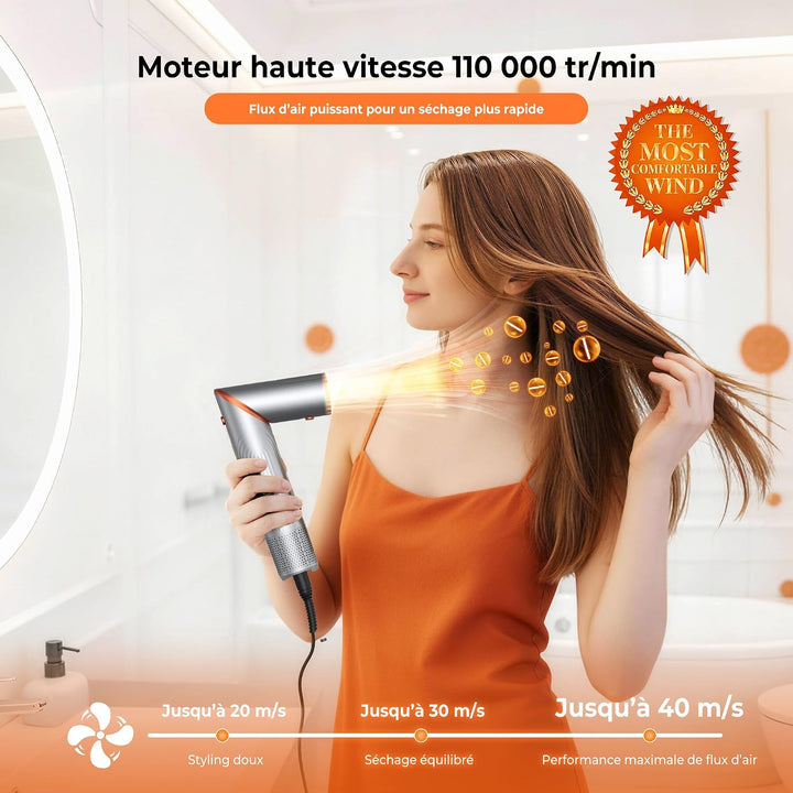 Air Styler 5 in 1 Hair Styler - Professioneller Hairstyler mit 110000 U/min, Warmluftbürste, Föhnbür