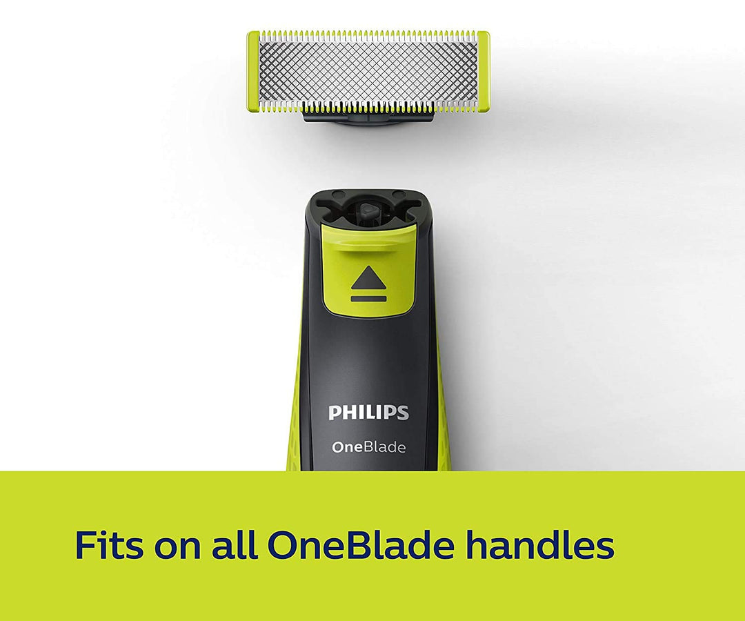 Philips Ersatzmesser QP210, 50, Schwarz, Grün, Edelstahl