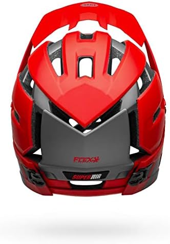 BELL Herren Super Air R MIPS Fahrradhelm MTB, Matte/Gloss red/Gray, M | 55-59cm