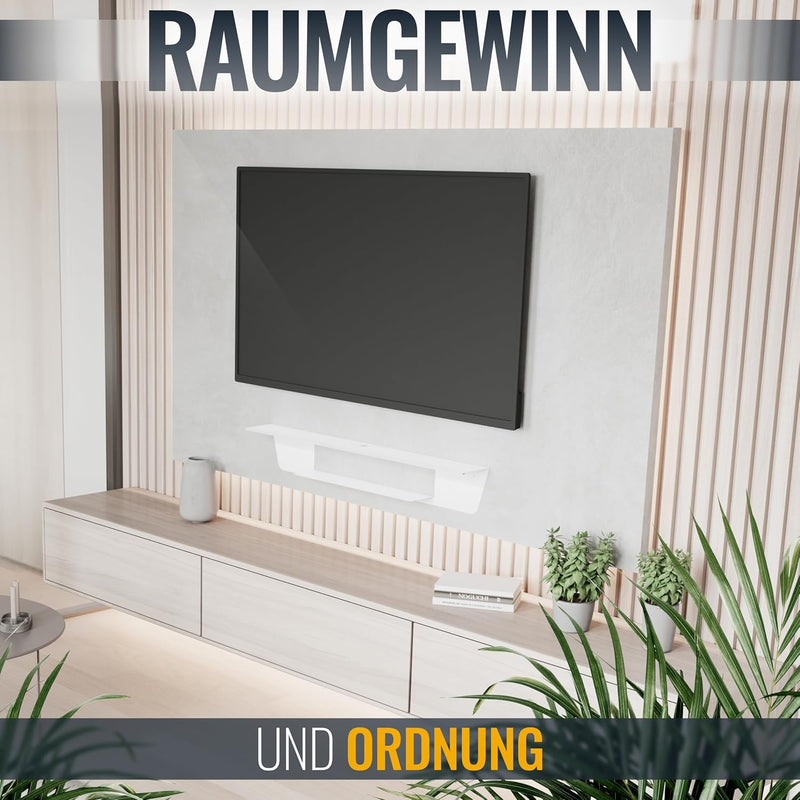 RICOO Soundbar Wandhalterung Universal Lautsprecherwandhalterung LH059-W Lautsprecher Halterung 101