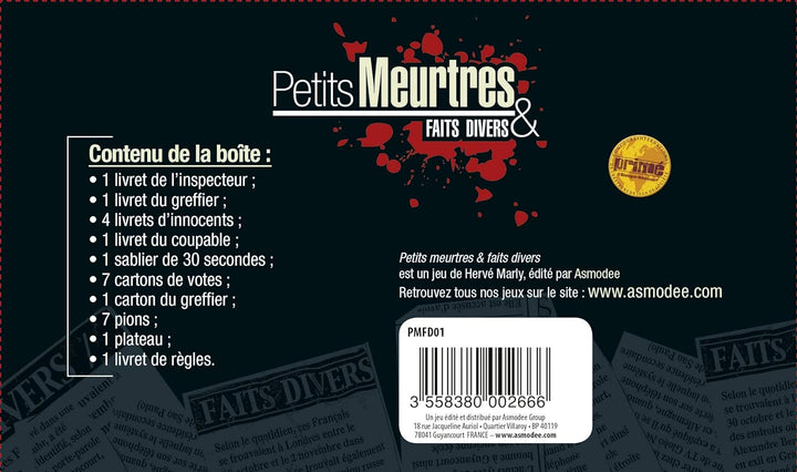 Asmodee - PMFD01 - Petits Meurtres et Faits Divers (Französische Ausgabe)