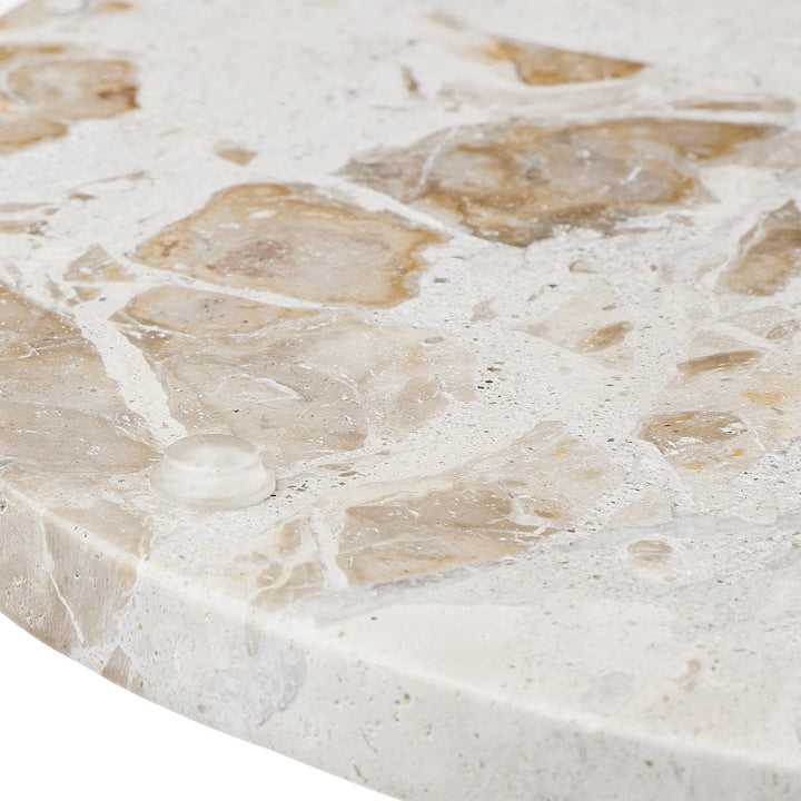 BUTLERS Servierplatte Ø 30 cm Marmor - MARBLE - Dekoplatte im weissen Design | Anrichteplatte für An