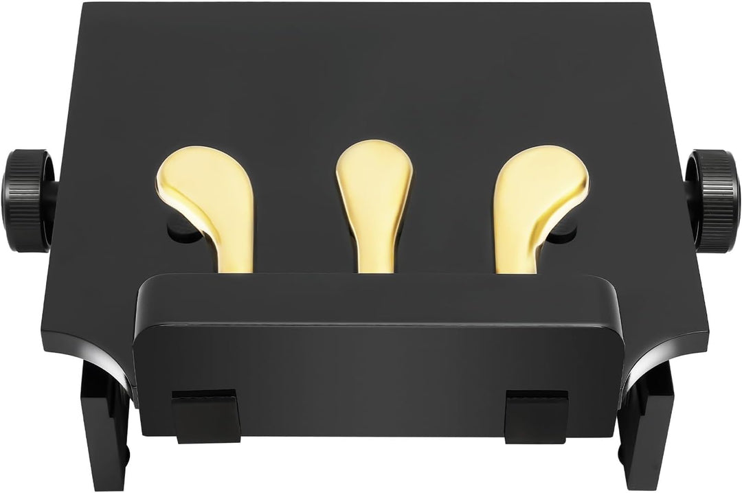 Klavier Pedal Extender, Schwarz 110KG Tragfähigkeit 13.5–23CM Höhenverstellbar Geräuscharme Pedalerh
