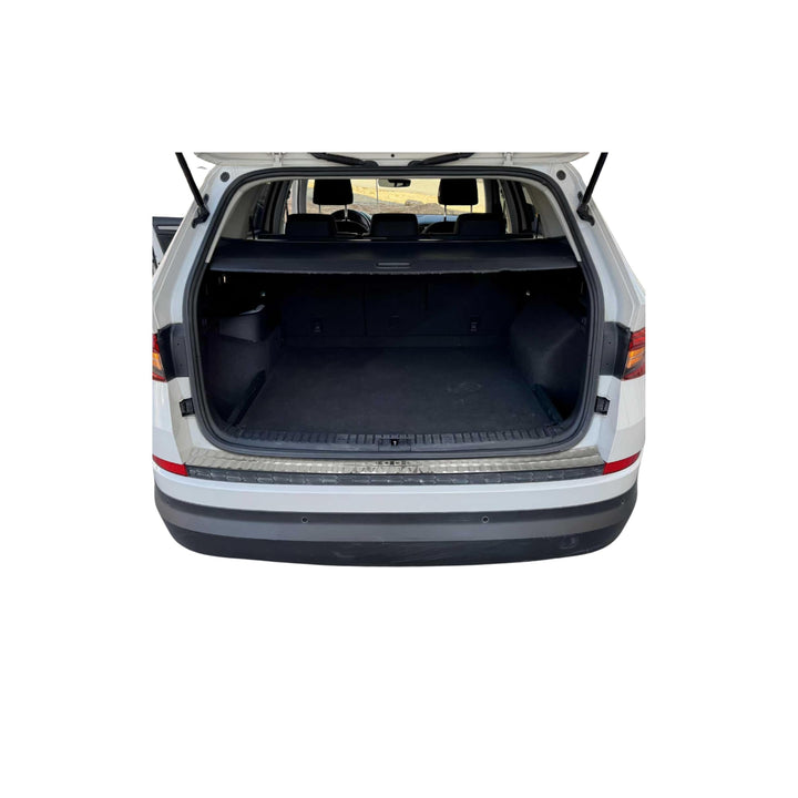 OMAC Ladekantenschutz Stossstangenschutz kompatibel mit Skoda Kodiaq 2017-2024 Edelstahl Silber Kodi