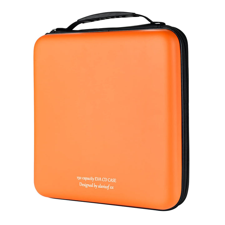 CD Tasche, 192 Kapazität Hart Eva Blu-ray CD-Brieftasche Doppelreissverschluss Handschlaufe Tragbare