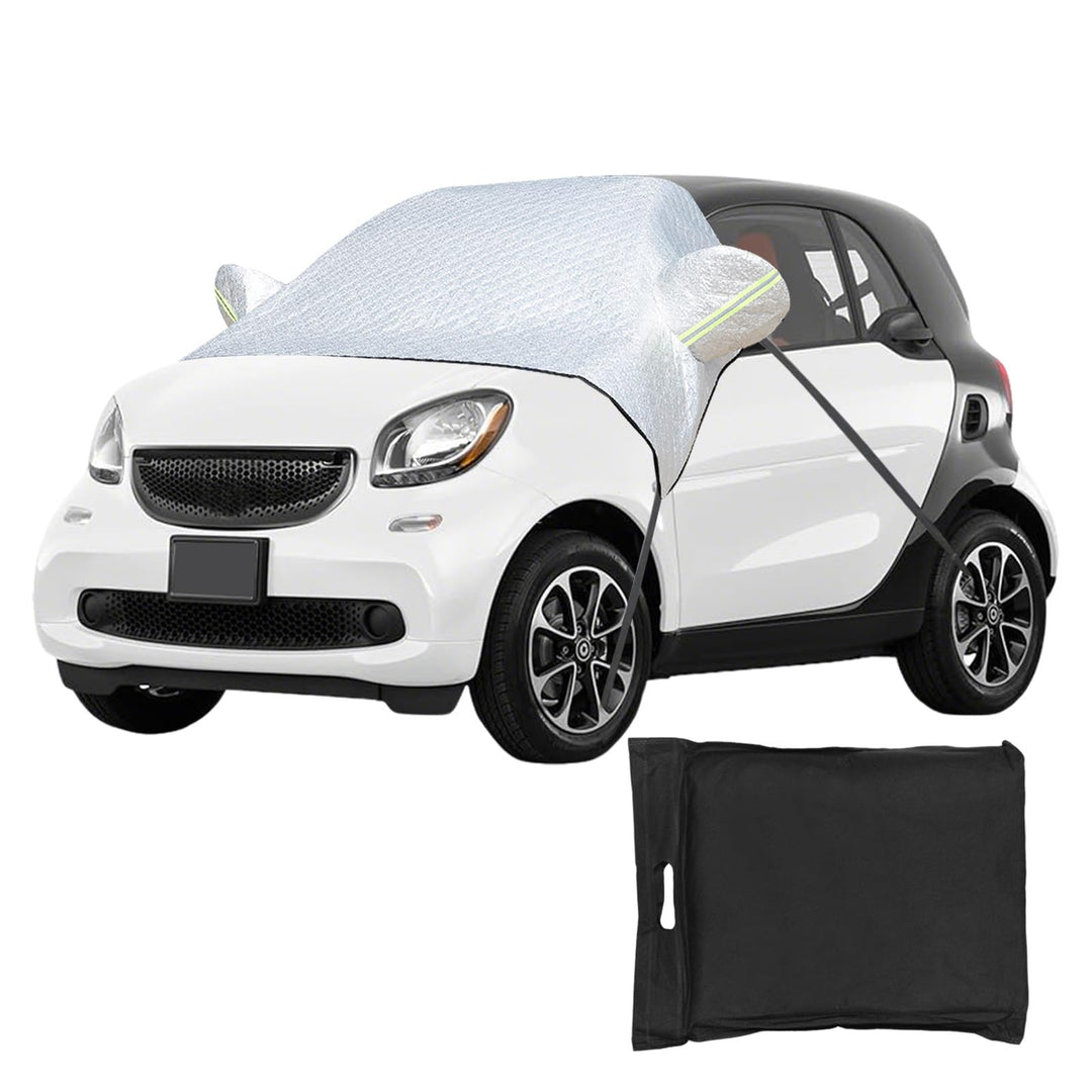 Frontscheibenabdeckung für Smart Fortwo 2006-2025, Windschutzscheibe Abdeckung Verdickte mit Riemen
