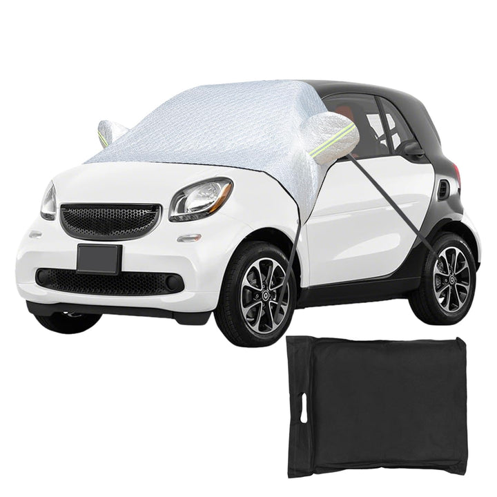 Frontscheibenabdeckung für Smart Fortwo 2006-2025, Windschutzscheibe Abdeckung Verdickte mit Riemen
