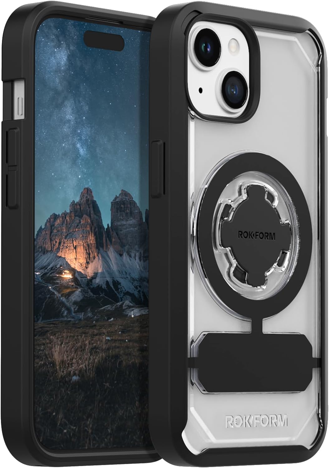 ROKFORM Rokform - iPhone 15 Hülle, Crystal Series, magnetische klare iPhone 15 Hülle mit RokLock Dre