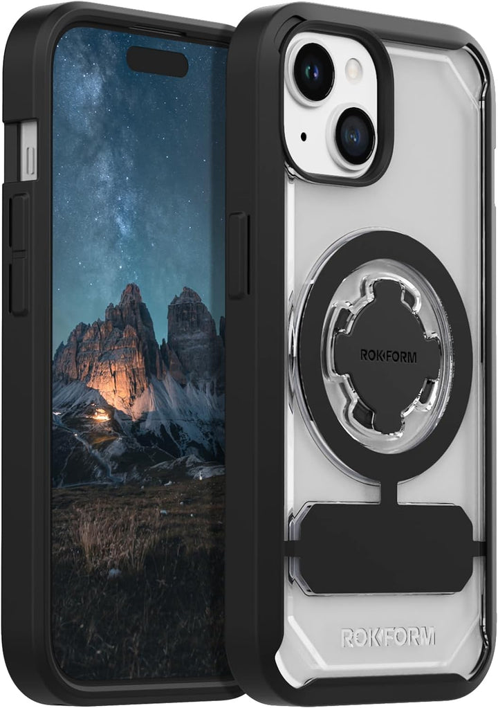 ROKFORM Rokform - iPhone 15 Hülle, Crystal Series, magnetische klare iPhone 15 Hülle mit RokLock Dre