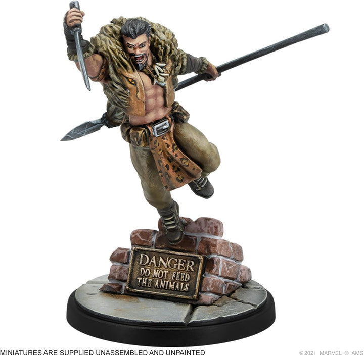 Atomic Mass Games , Marvel Crisis Protocol: Character Pack: Lizard & Kraven, Miniatures Game, Ages 1