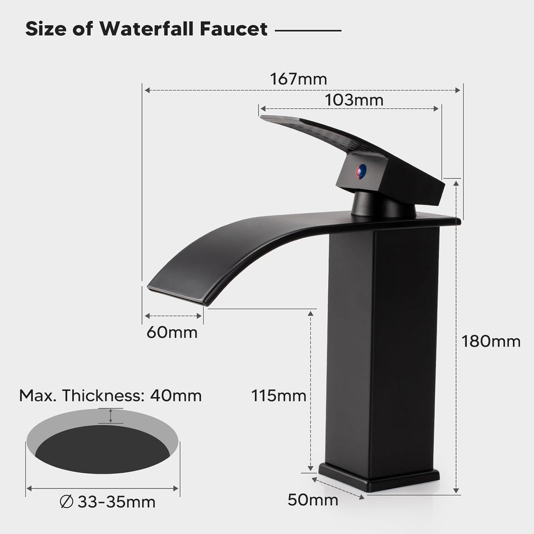 Wasserhahn Bad Schwarz Waschtischarmatur Wasserfall Wasserhahn Bad Waschtischarmatur Einhandmischer