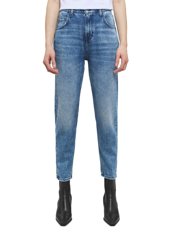 MUSTANG Damen Jeans Hose Style Moms 31W / 34L Mittelblau, 31W / 34L Mittelblau
