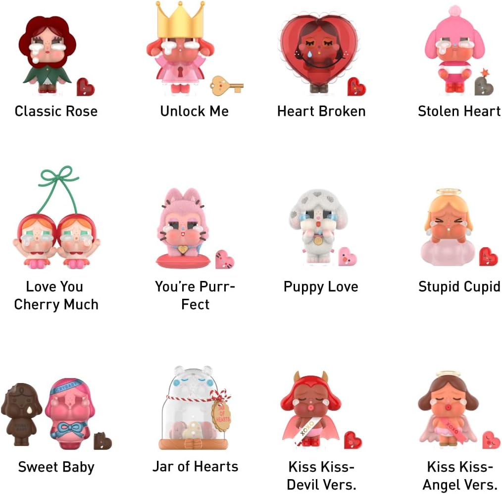 POP MART Crybaby Crying for Love Series Figures Actionfiguren Sammelfiguren Sammler Kunstspielzeug S