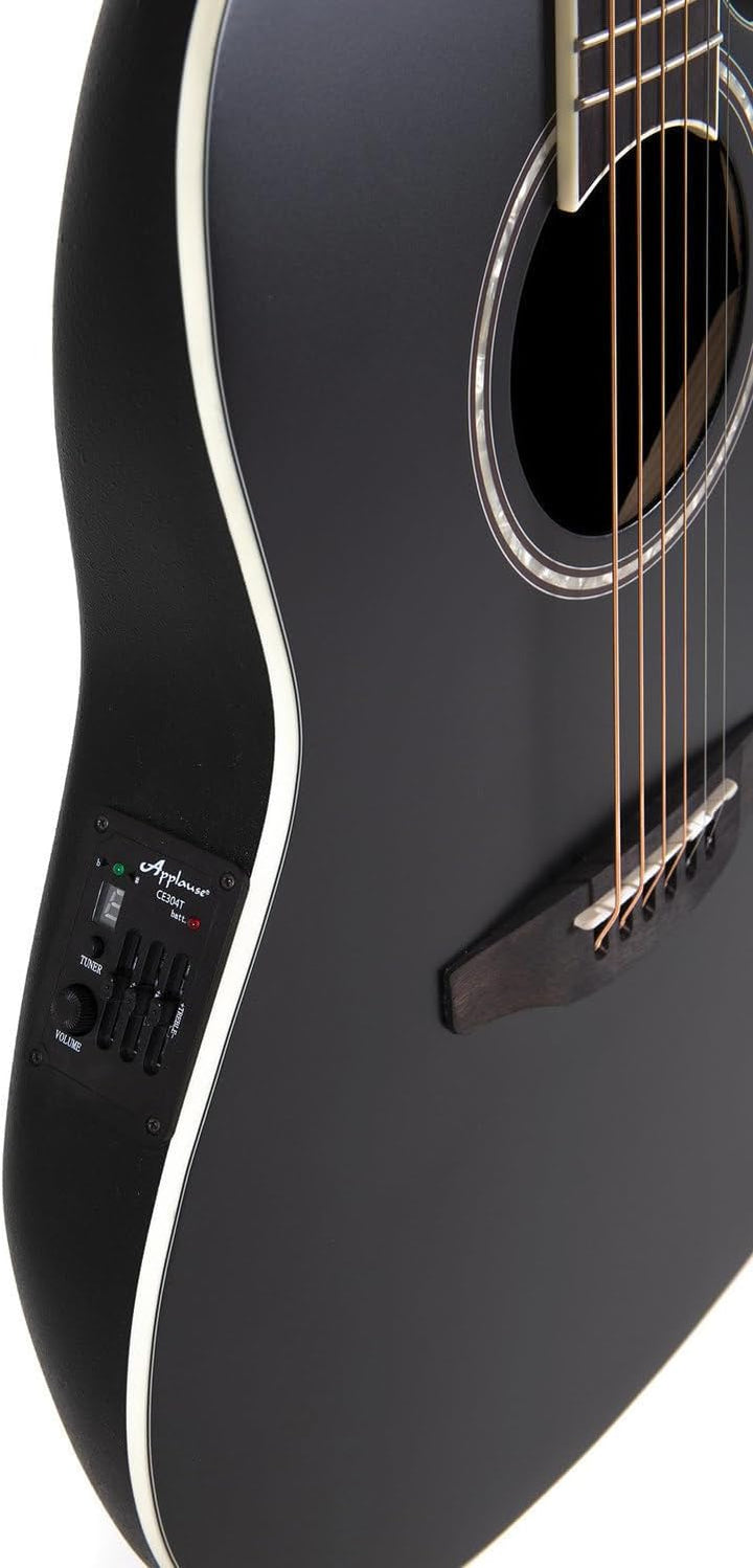 Applause E Akustikgitarre traditional AB28-5S Super Shallow Cutaway black satin AB28-5S black satin,