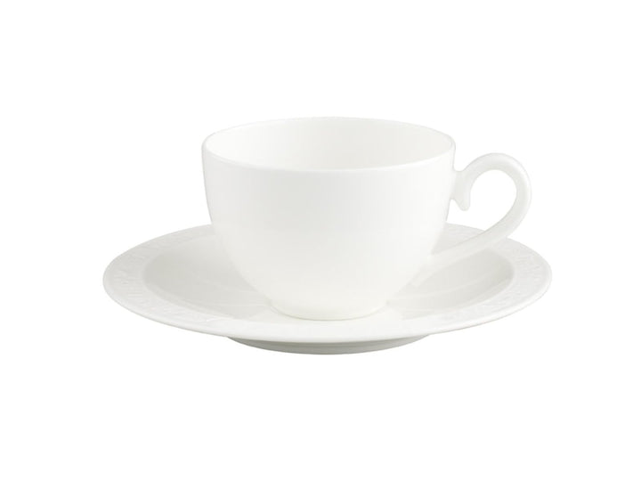 Villeroy & Boch White Pearl Kaffee-/Teetasse mit Untertasse 2tlg.