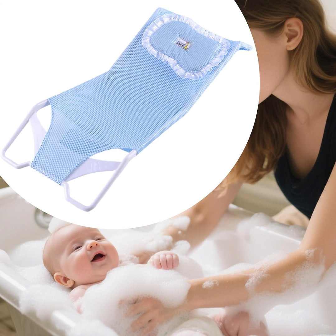 Baby Badeauflage Für Wanne,Badegestell - Sitzauflage Für Mädchen Bis 6 Monate Weiche Badeunterlage A