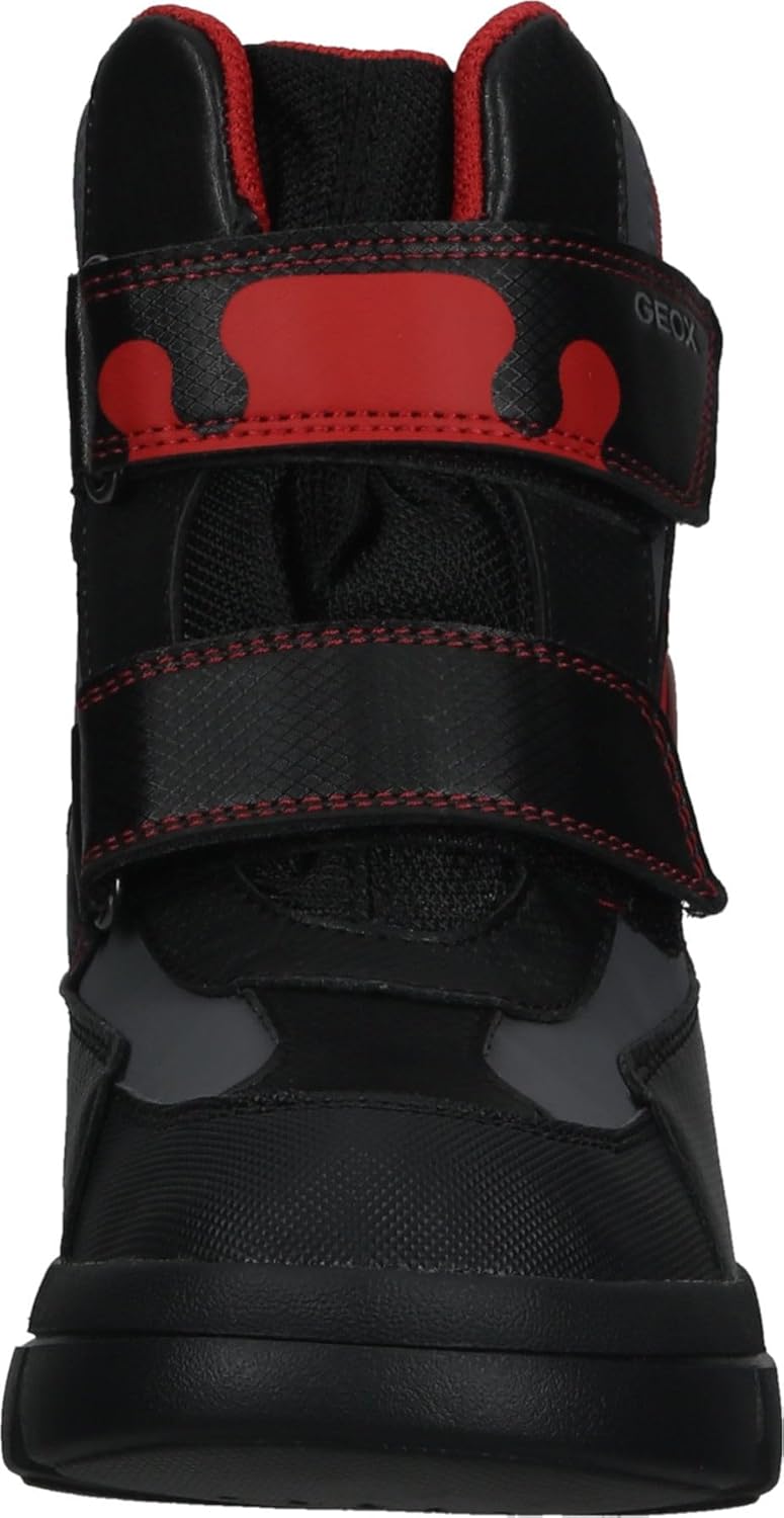 Geox Jungen J Willaboom Boy B Ab Ankle Boot 30 EU Black Red, 30 EU Black Red