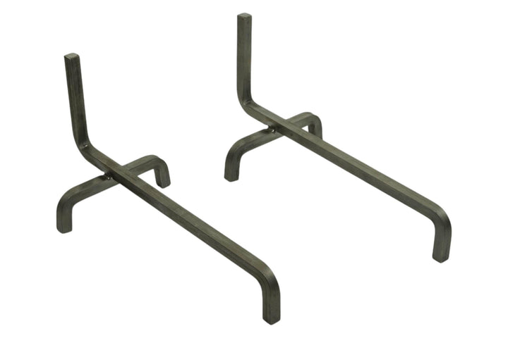 Feuerhund Edelstahl 2er Set Kaminbock Feuerbock Kaminböcke Kaminhund Feuerross (300x140x150mm), 300x