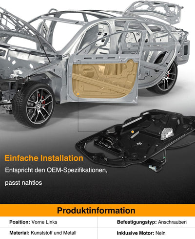 Frankberg Fensterheber Vorne Links Kompatibel mit P-a-s-s-a-t 3C2 P-a-s-s-a-t Variant 3C5 4/5-Türer