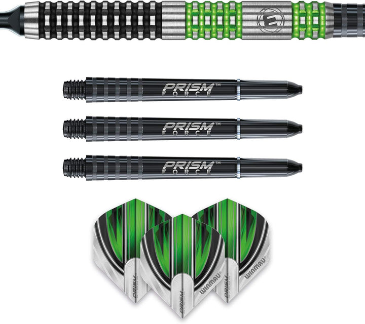 WINMAU Daryl Gurney 20g Sonderausgabe Profi Wolfram Softip Dartpfeile Set mit Flights und Schäfte